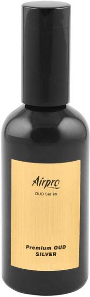 Airpro Luxury Oud Spray Air Freshener- Oud Silver Spray Fragrance - Car, Desk, Spray Luxury Oud Spray Silver