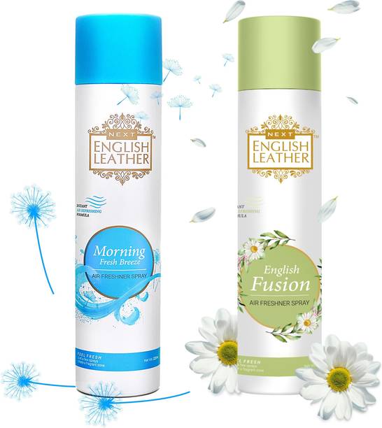 NEXT Morning breeze, fusion of flowers Car Freshener Spray English leather MORNING and FUSION