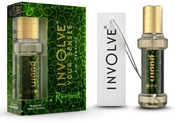 इनवॉल्व रेनफोरेस्ट प्योर वुड कार फ्रेशनर