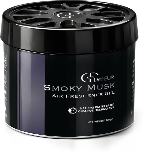 DeFEUR Smoky Musk Car Perfume Gel, 120g Organic Car Freshener, Refreshing Musk Scent Car Freshener Diffuser Car Freshener Gel
