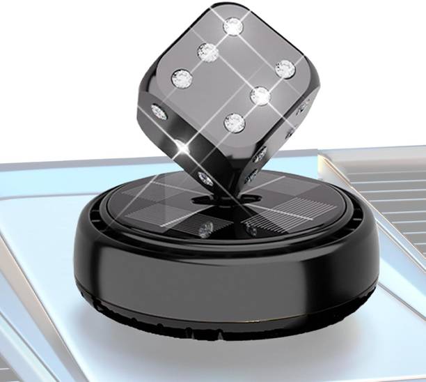 LAVITRA Solar Power Auto Freshner - Dashboard Odor Eliminator Dice Shape Car Freshener Diffuser new solar dice perfume