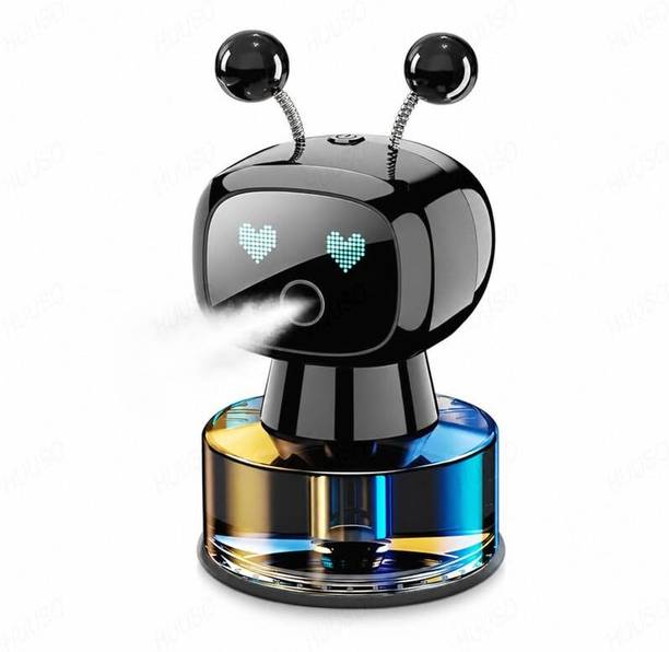 LAVITRA Natural Car Freshener Diffuser Solar Power Rotating Smart Air Fresheners Ai Robot Automatic Air Freshener