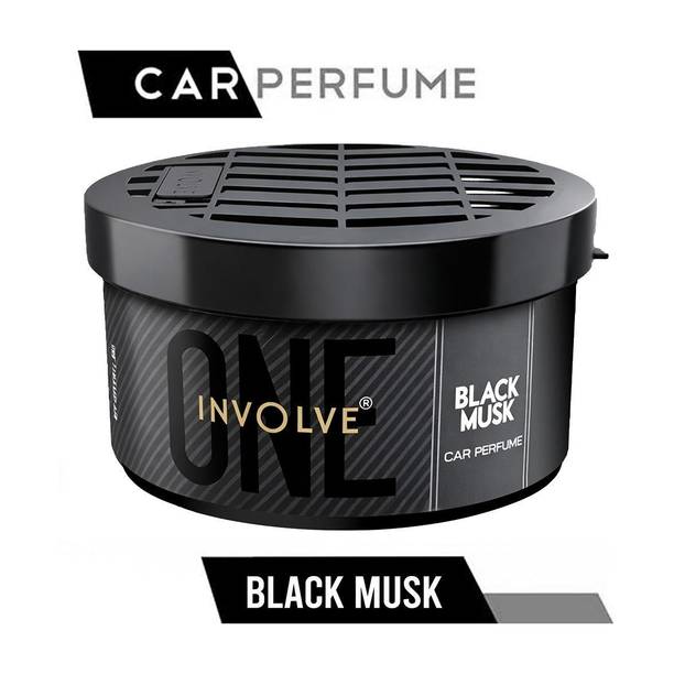Involve Black Musk Organic Car Perfume & Strong Fiber | Car Freshener Blocks | Long Lasting Car Interior Fragrance | Car Accessories Interior Car Perfumes and Car Air Fresheners