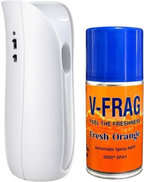 Vfrag Fresh Orange Spray, Refill, Automatic Spray Automatic Room Freshner Machine Air Freshener Dispenser With Refill