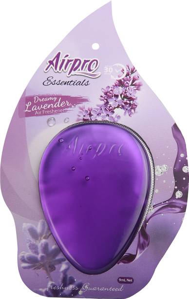 Airpro Dreamy Lavender Car Freshener Diffuser Wooden Hanging Car Air Freshener | Invigorating Car Perfume | Essential Oils Fragrance with Wooden Diffuser Lid
