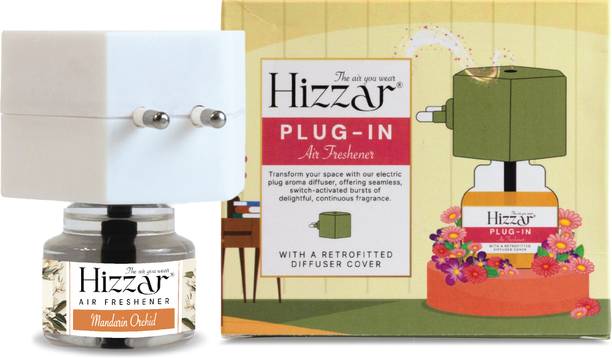 Hizzar Mandarin Orchard Plug-in Diffuser Kit | Long-Lasting Essential Oil Scent Diffuser Set Mandarin Orchard Plug-in Diffuser