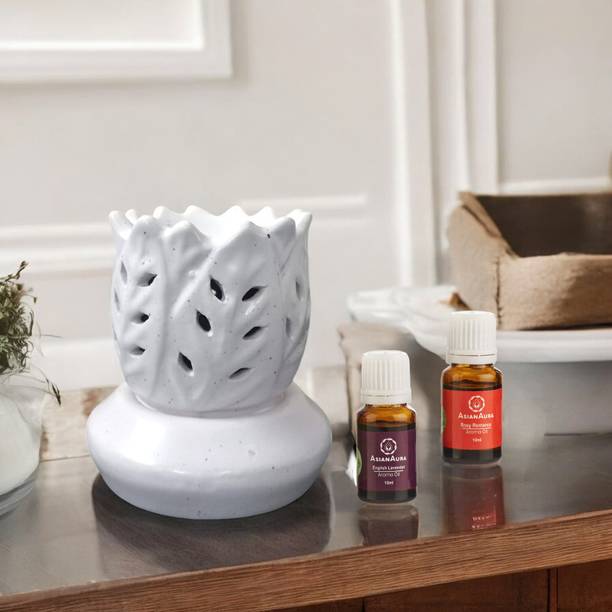 Asian Aura Aroma Oil Warmer electric Ceramic Diffuser for Room Fragrance Diffuser Set T/BRN07