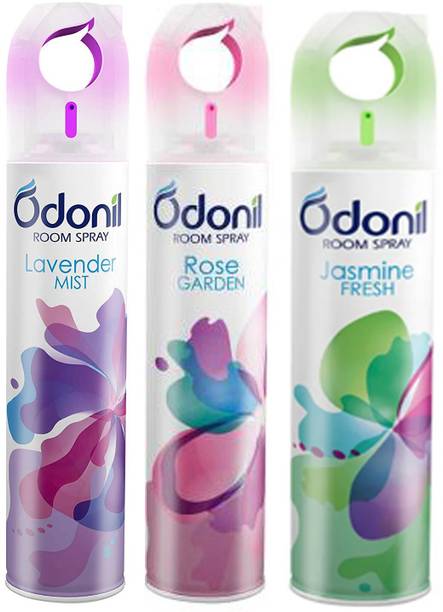 Odonil Very Special Rose, Jasmine, Lavender Car Freshener Blocks Spray, Air Freshener for Home & Office (Rose, Jasmine, Lavender Sandal)