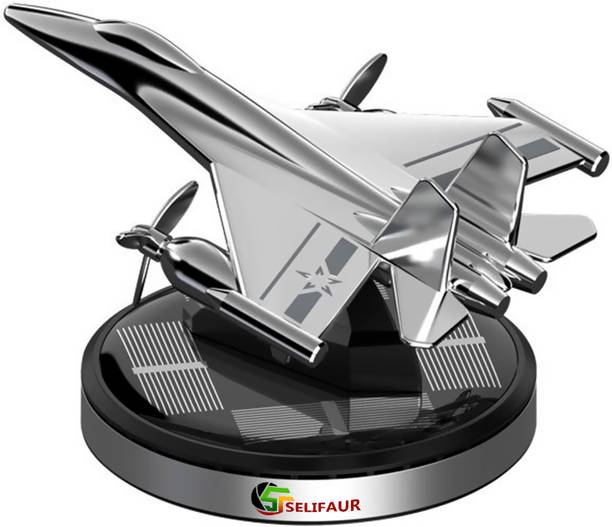 Selifaur Car Air Freshener Fighter Aeroplane Perfume Solar Power Plane Diffuser Aluminium Car Freshener Diffuser Fighter Aeroplane Air Freshener