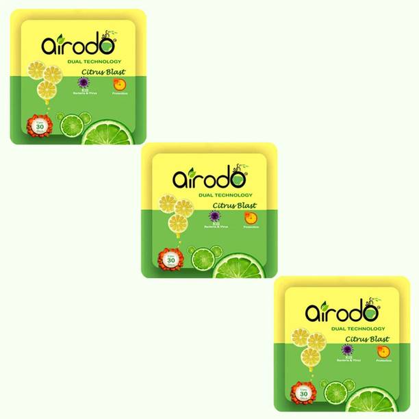 AIRODO Air Freshener Citrus Blast Pocket Gel Refill Air Freshener Citrus Blast Pocket Gel | Luxury Fragrance Booster (Lemon)