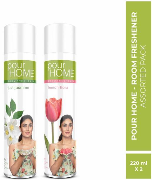 POUR HOME Just Jasmine & French Flora Room Freshener Spray Just Jasmine & French Flora | Room Freshener Combo