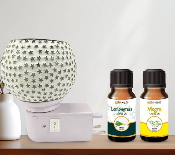 Boxglee Multifragrance Aroma Oil Star Kapoor Dani with Lemon + Mogra Oil 10ML for Home,Office Decor