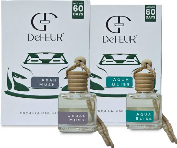 DeFEUR Urban Musk & Aqua Bliss Car Freshener Diffuser Professional