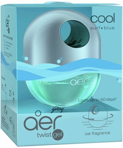 Godrej Aer Twist Cool Surf Blue Air Freshener for Car Car Freshener Diffuser Aer Twist