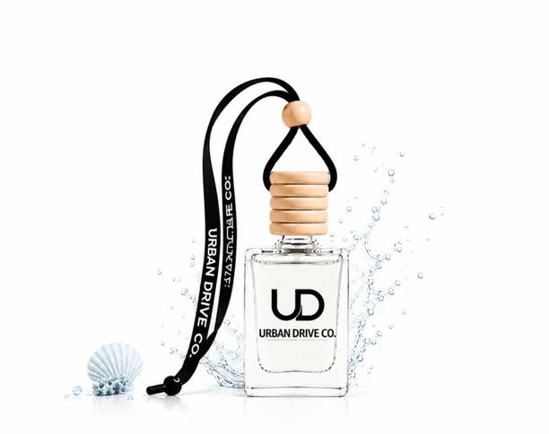 urban drive co. Aqua, Fresh Diffuser Marine Luxe Diffuser Marine Luxe Car Perfume | Luxury Hanging Car Air Freshener | Long Lasting Fragrance | Wooden Diffuser | 10 ml