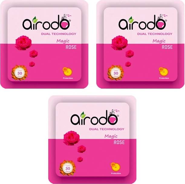 AIRODO Rose Magic| Premium Fragrance Booster | Pack of 3 Refill Refill Air Freshener Power Pocket Gel | Rose Magic| Premium Fragrance Booster | Pack of 3 Refill