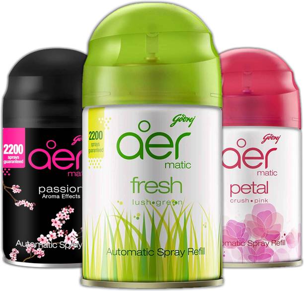 Godrej Aer Matic Passion I Fresh I Petal Room Freshner Refill MATIC