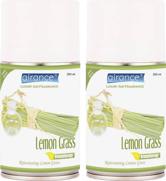 Airance Lemongrass, Lemon Grass Spray, Automatic Spray, Refill Automatic Room Freshner lemon grass Refill lemongrass