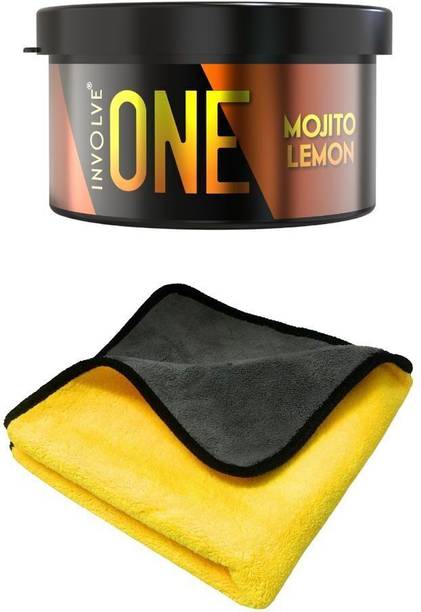 Involve One Mojito Lemon car perfume (Pack 1) with Microfiber Cotton Cloth (combo) Car Freshener Blocks One Mojito Lemon car perfume (Pack 1) with Microfiber Cotton Cloth (combo)