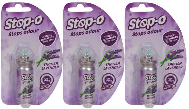 Stop-O English Lavender Spray - Pack of 3 Spray Refill for Spray English