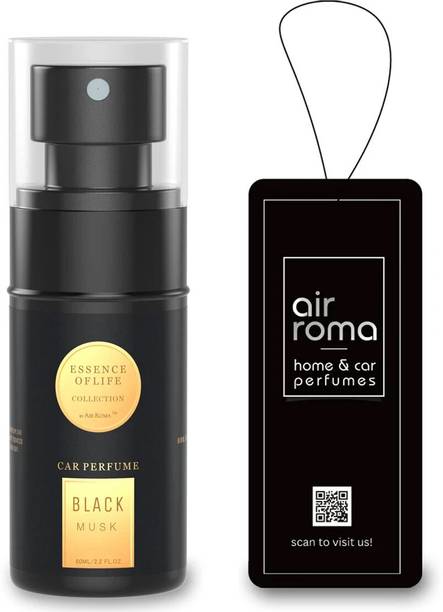 Airroma Black Musk Car Freshener Spray Long-lasting Premium Car Perfume Air Freshener Scent