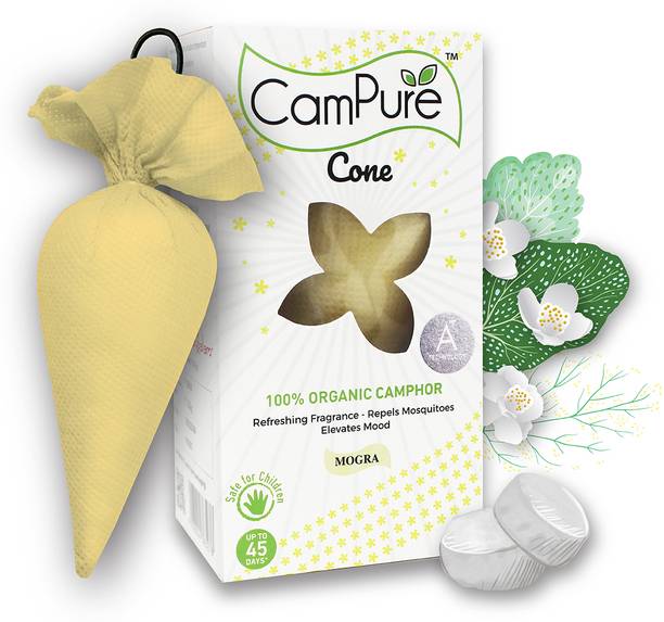 CamPure Cone Air Freshener - Mogra - Pack of 1 Potpourri Cone Air Freshener - Mogra - Pack of 1