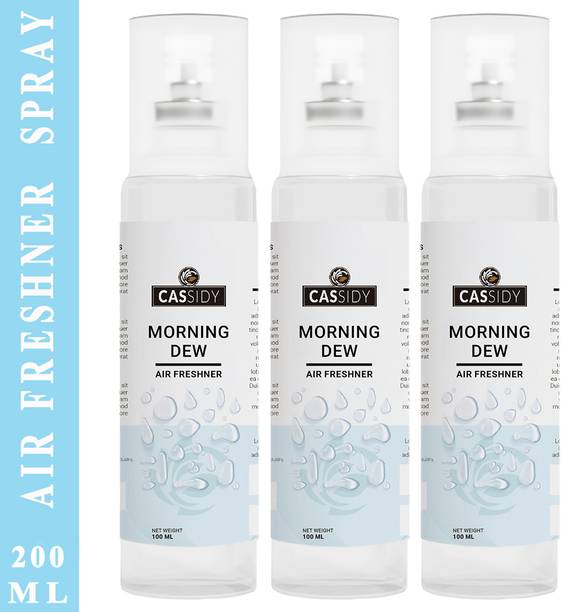 Cassidy Morning Dew Spray Morning Dew Air Freshener (Pack of 3) Spray (3 x 100 ml)