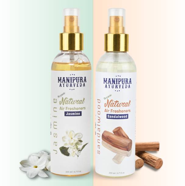 Manipura Ayurveda Pure Organic, Jasmine & Sandalwood Room Air Freshener Spray Organic Room Air Freshener Spray