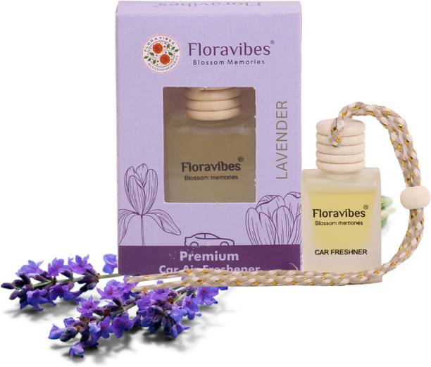 FLORAVIBES Lavender Car Freshener Diffuser Long Lasting Fragrance for Car, SUV, 