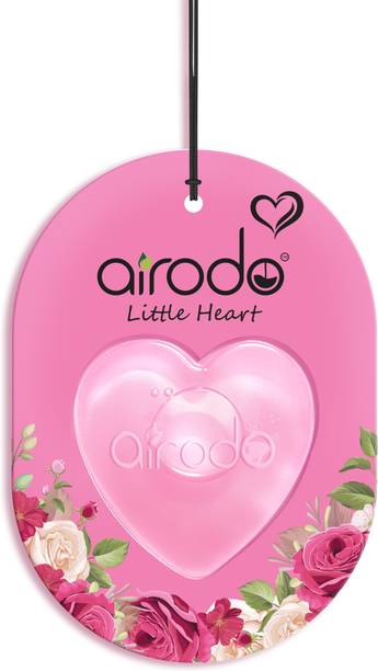 AIRODO Pink Petal Car Freshener Diffuser Little Heart Car Hanging Air Freshener | Lasts 30 Days | Car Accessories 7.5 ml Each