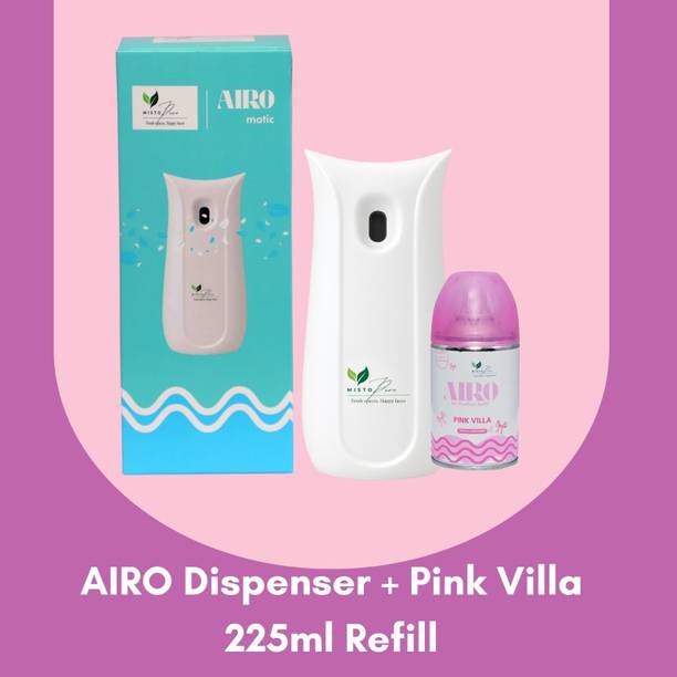 mistopure Pink Villa Automatic Spray Airo Automatic Air Freshener Dispenser with Pink Villa Refill