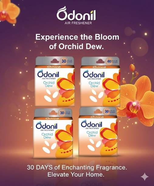 Odonil ORCHID DEW, Long Lasting Odour, Assorted Blocks Blocks mystic rose