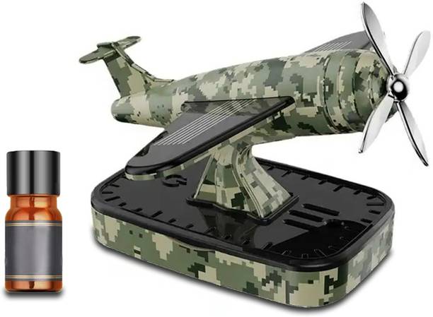 Selifaur Aeroplane Glider Solar Air Freshener Interior Accessories Decora..(Army Pattern) Car Freshener Diffuser Army Design Glider Car Solar Air Freshener