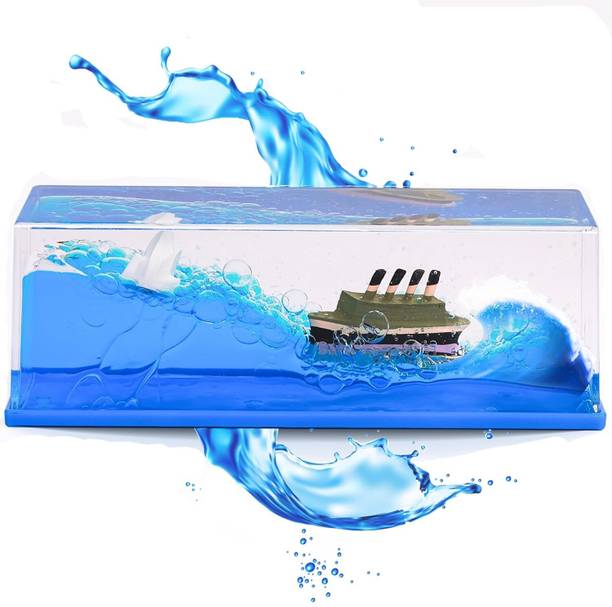 skyunion Black Pearl Ship Titanic Cruise Ship Model Liquid Wave Decoration Car Freshener Diffuser titanic ship