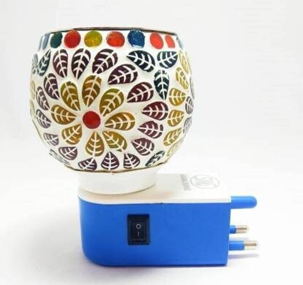 jazam Air Freshner Electric Kapur Dani with Switch to Toggle Between Burner and Lamp Diffuser Set Ceremic Electric Kapoor Dani/Aroma Oil Burner with Switch to Toggle Between Burner and Lamp ( Color Pattern Design may Assorted Shipped As Per Availablity)