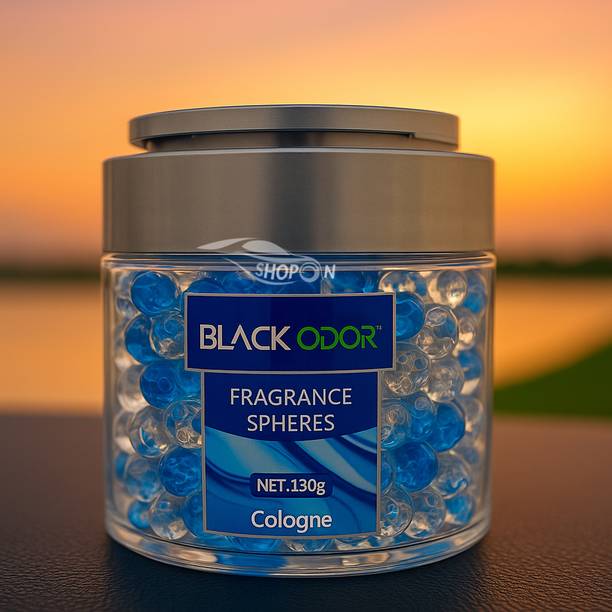 Shopone COLONGE Blocks Black Odor Fragrance Spheres Colonge New Car Air Freshener | Long Lasting Gel Beads Air Freshener for Car, Home & Office (130g)