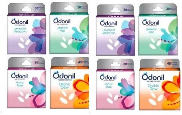 Odonil LEVENDER, JESMINE, MYSTIC ROSE , ORCHID DEW Blocks Car Freshener Blocks Air Freshener LEVENDER, JESMINE, MYSTIC ROSE , ORCHID DEW Blocks
