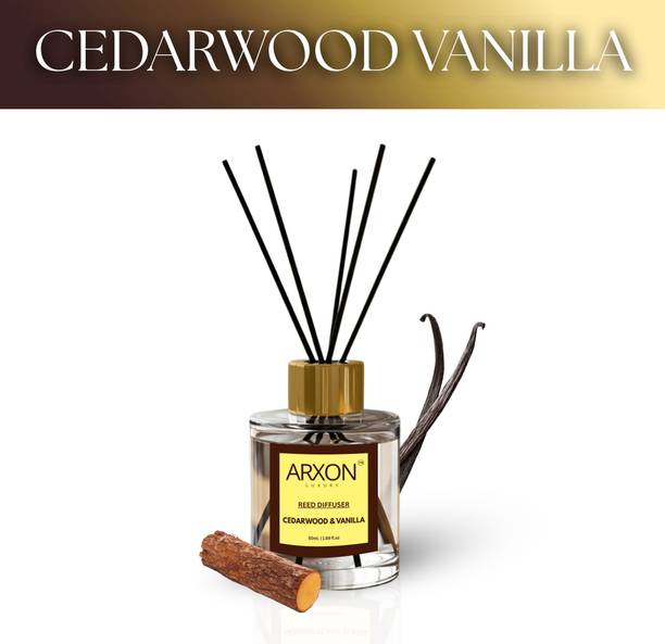 Arxon Luxury Cedarwood Vanilla Reed Diffuser for Home and Office Fragrance Diffuser Cedarwood Vanilla Reed Diffuser for Home and Office Fragrance