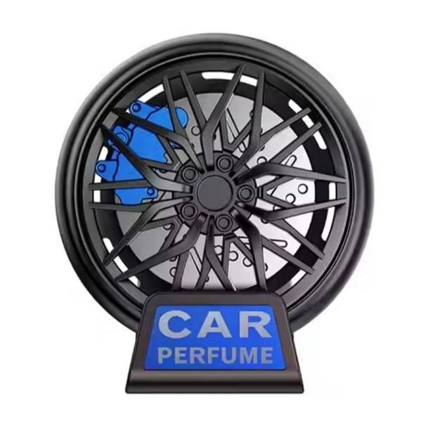 LAVITRA Car Wheel Design Air Freshener with Alloy & ABS Build Stylish Vent Clip Perfume Car Freshener Diffuser car ac tyre