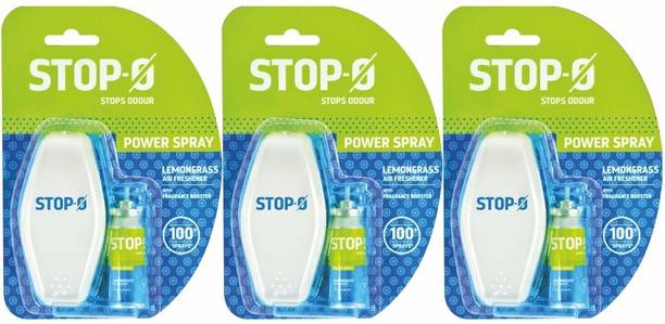 Stop-O Lemongrass Spray Power Spray (One Touch) Lemongrass Fragrances-Pack of 3