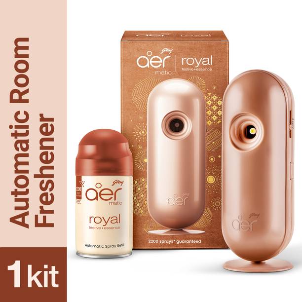 Godrej Aer Matic Room Freshener - Royal Festive Essence Automatic Spray Matic Combi