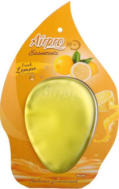 Airpro Fresh Lemon Car Freshener Diffuser Essentials - Fragrance Gel - Hanging