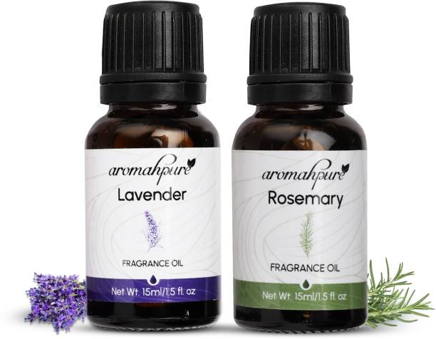 Aromahpure Fragrance oil best for Aromatherapy & Stress healing | Lavender + Rosemary| Aroma Oil