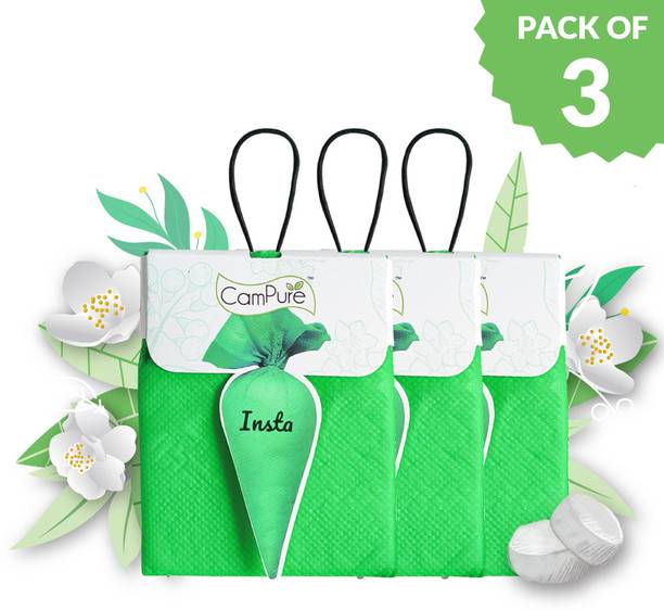 CamPure Insta Cone Jasmine (Pack of 3) Room, Car and Air Freshener & Mosquito Repellent Potpourri Camphor Insta Cone Jasmine (Pack of 3) Room, Car and Air Freshener & Mosquito Repellent