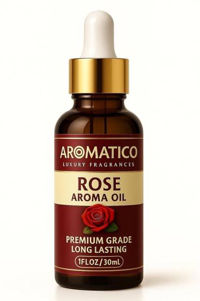 Aromatico Rose Diffuser Air Freshner for Home, Office & Aromatherapy