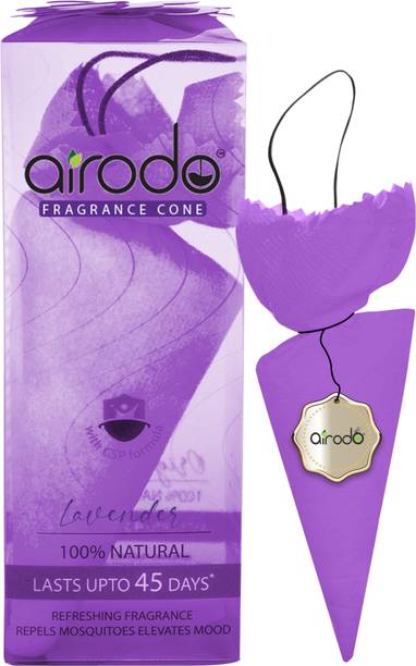 AIRODO Cone Air Freshener - Lavender | Cone for Car, Home, Office |100% Natural Potpourri Cone Air Freshener - Lavender