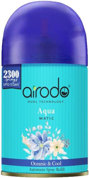 AIRODO Aqua Matic Air Freshner With Dual Technology use upto 75 days Oceanic & Cool Spray Aqua Matic Air Freshner With Dual Technology use upto 75 days Oceanic & Cool