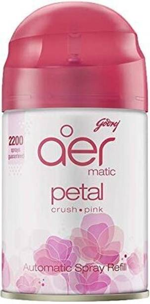 Godrej ROSE Car Freshener Refill, Spray aer Matic Petal Crush Pink Riifil
