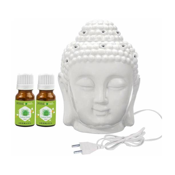peepalcomm Electric Buddha Diffuser Night Lamp Light for Home Office Hotel Spa, Lemongrass Diffuser, Aroma Oil PC-elebuddha-2Lemongrass