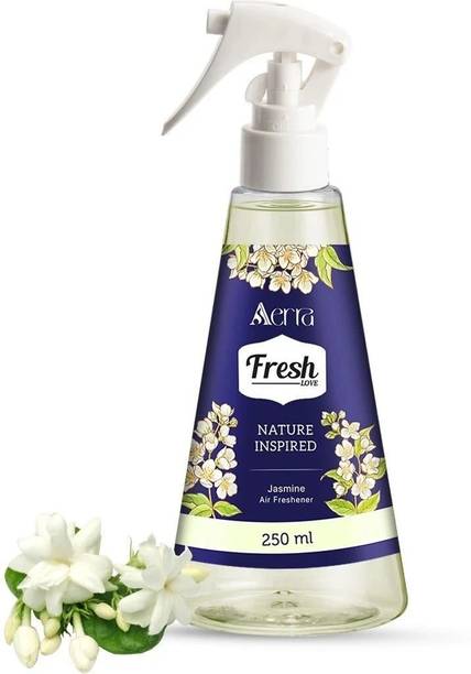 Aerra Jasmine (Mogra) Spray Car Air Freshener - Long-Lasting Jasmine (Mogra) Fragrance & Odor Eliminator for Home, Car, Bathroom - Non-Toxic, Eco-Friendly